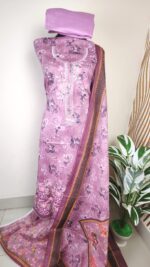 অরগ্যান্ডি এমব্রয়ডারি থ্রিপিস (আনস্টিস) - Image 2